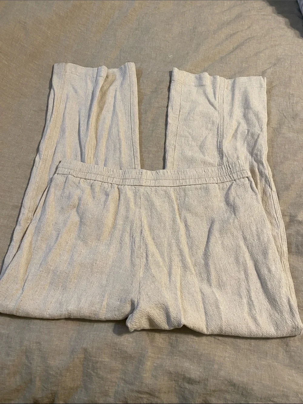 Maison D’Amelie linen blend wide leg pants
